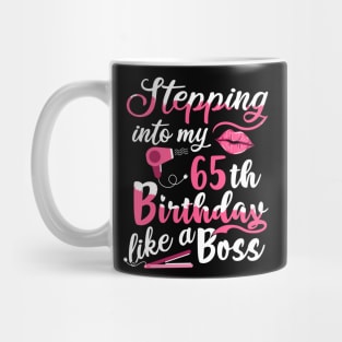 Stepping into My 65th Birthday like a Boss Gift Mug